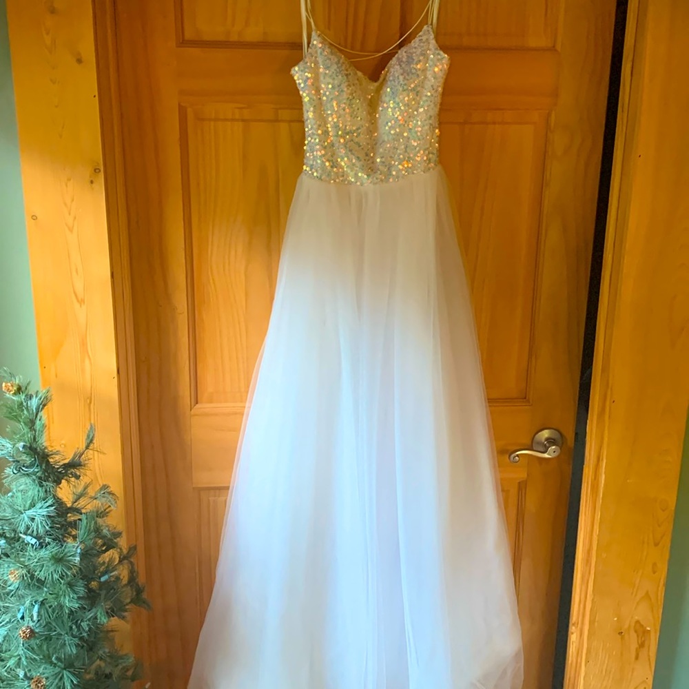 White Windsor Prom Dress